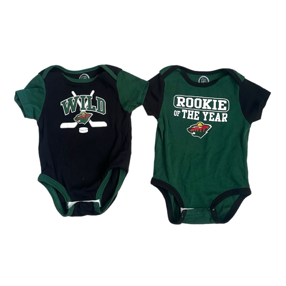 NHL Minnesota Wild Graphic Bodysuit Bundle | 12M